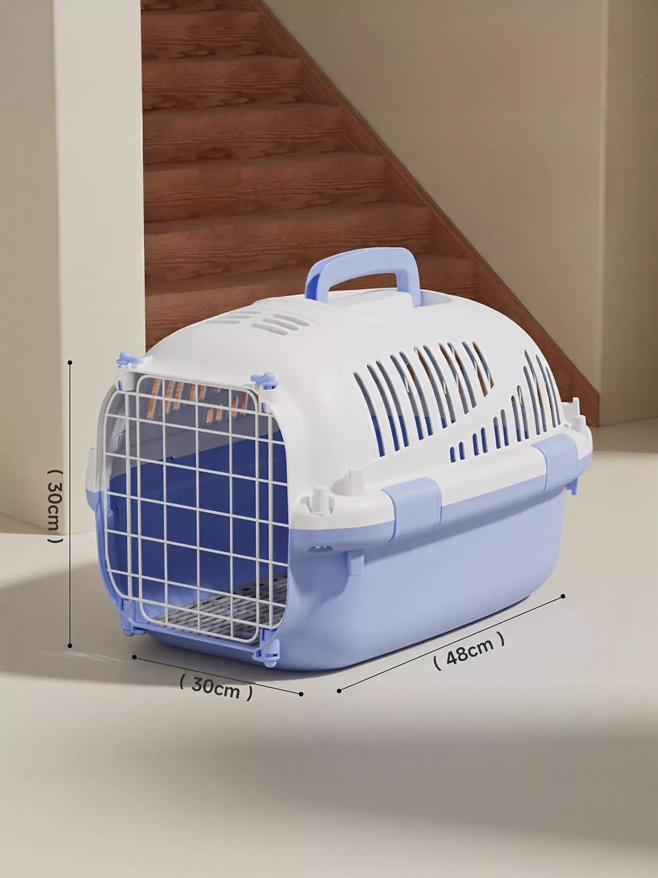 Portable Ventilated Pet Carrier Travel Cage Dog Cat Transport Box