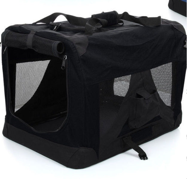 Foldable Outdoor Dog Cage Backpack Portable Pet Travel Carrier Bag