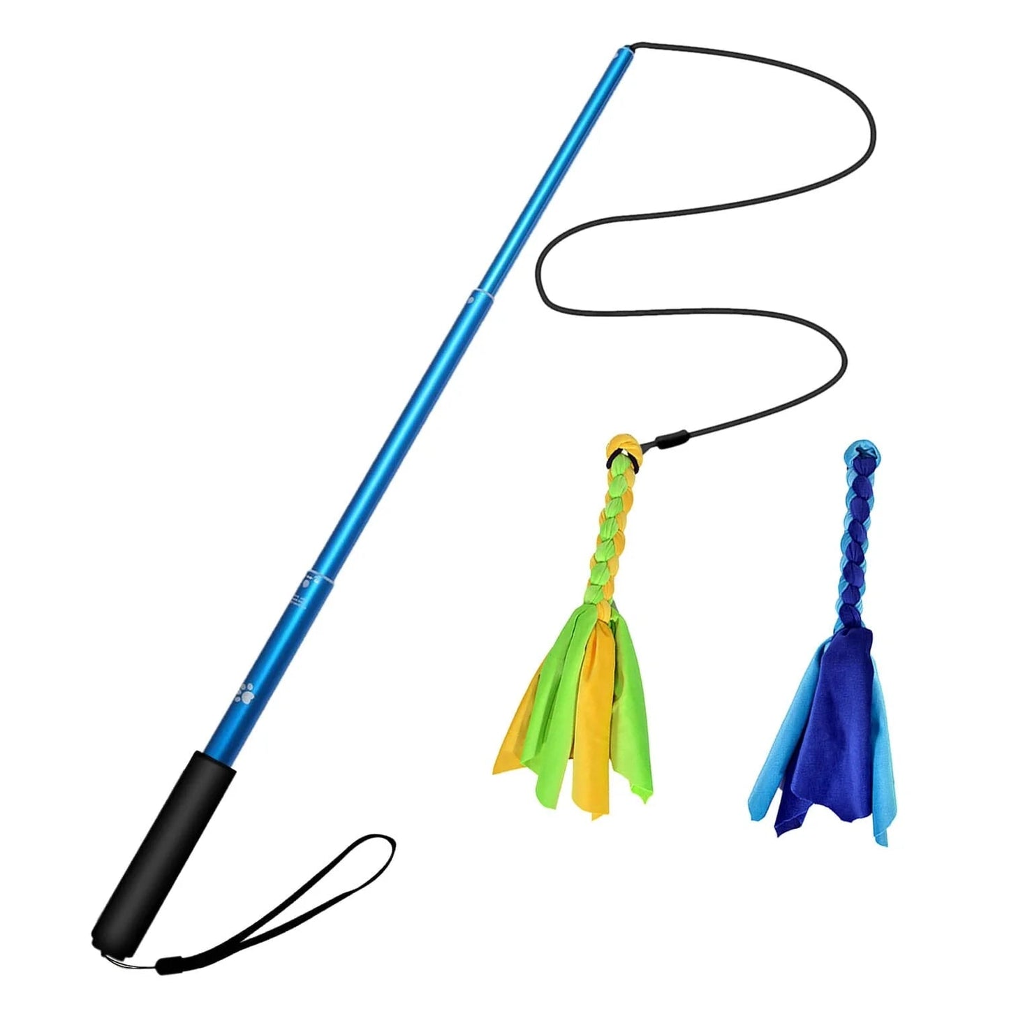 Telescopic Cat Teaser Wand Funny Dog Stick Interactive Training Rod