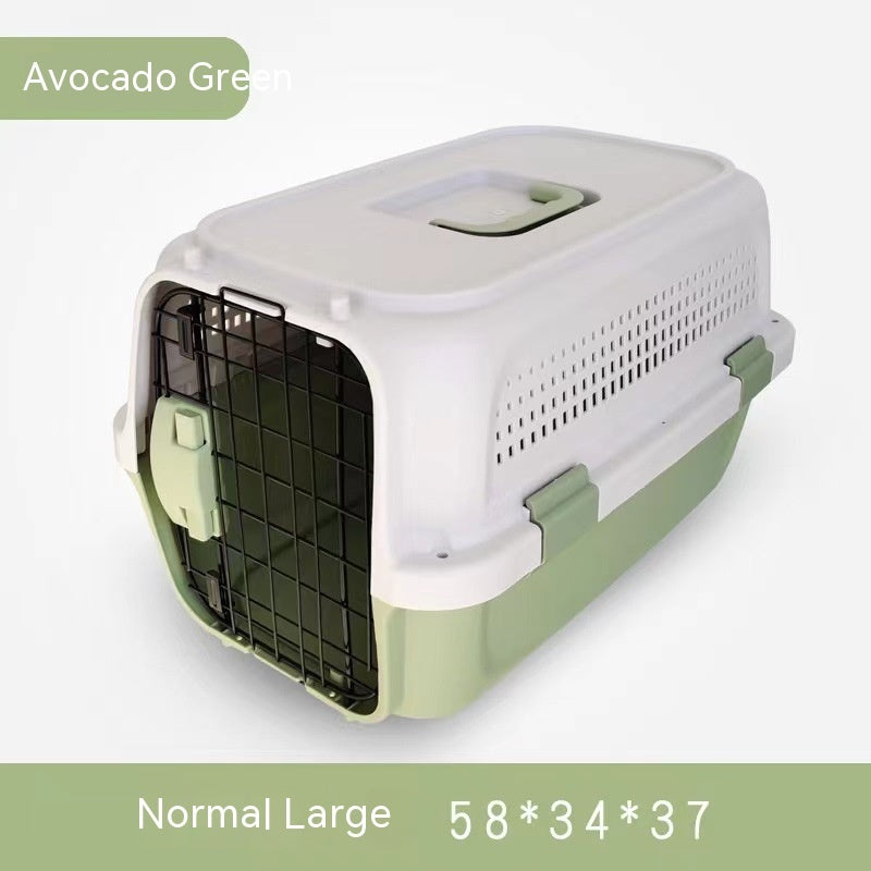 Pet Cat Travel Suitcase Air Ventilated Rolling Carrier Outdoor Bag