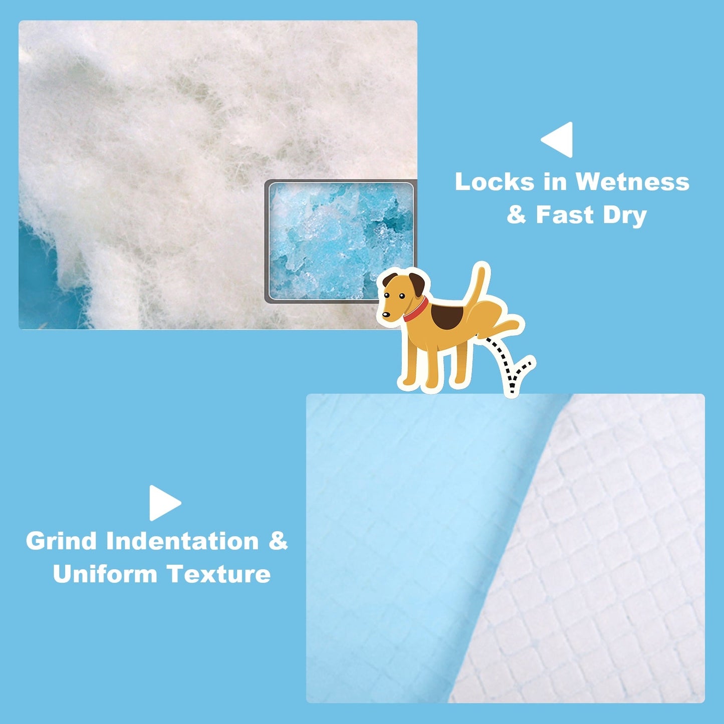 150 Pack 30x30 Inch Dog Pee Pads Training Absorbent Pet Pads