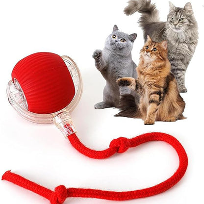 Automatic Rolling Cat Ball Rechargeable Smart Interactive Kitten Toy Sensor