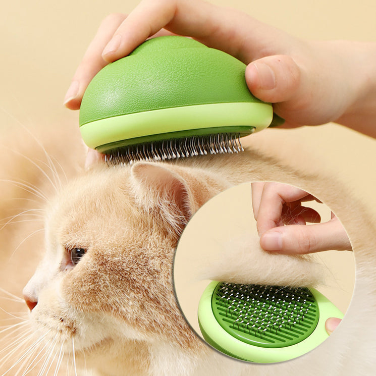 Avocado Pet Hair Remover Brush Stainless Steel Cat Dog Grooming Comb