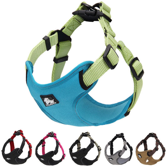Reflective Dog Chest Harness Vest Adjustable Pet Walking Safety Leash