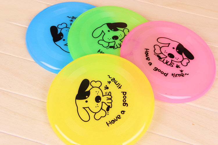 Silicone Flying Saucer Dog Toy Chew Resistant Interactive Pet Disc