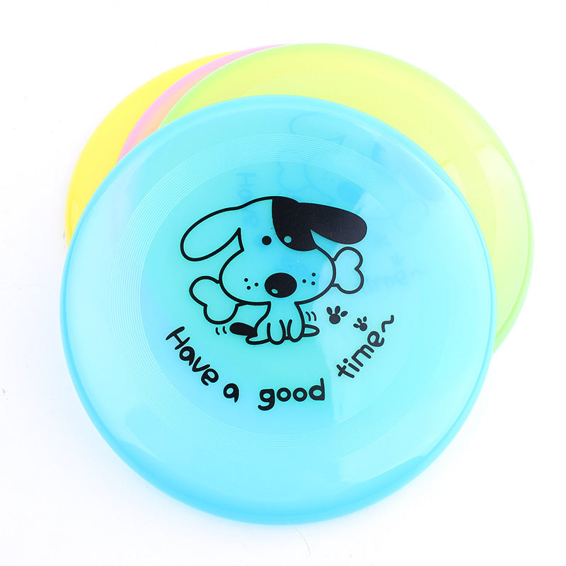 Silicone Flying Saucer Dog Toy Chew Resistant Interactive Pet Disc