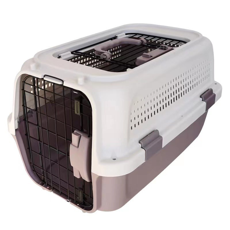 Pet Cat Travel Suitcase Air Ventilated Rolling Carrier Outdoor Bag