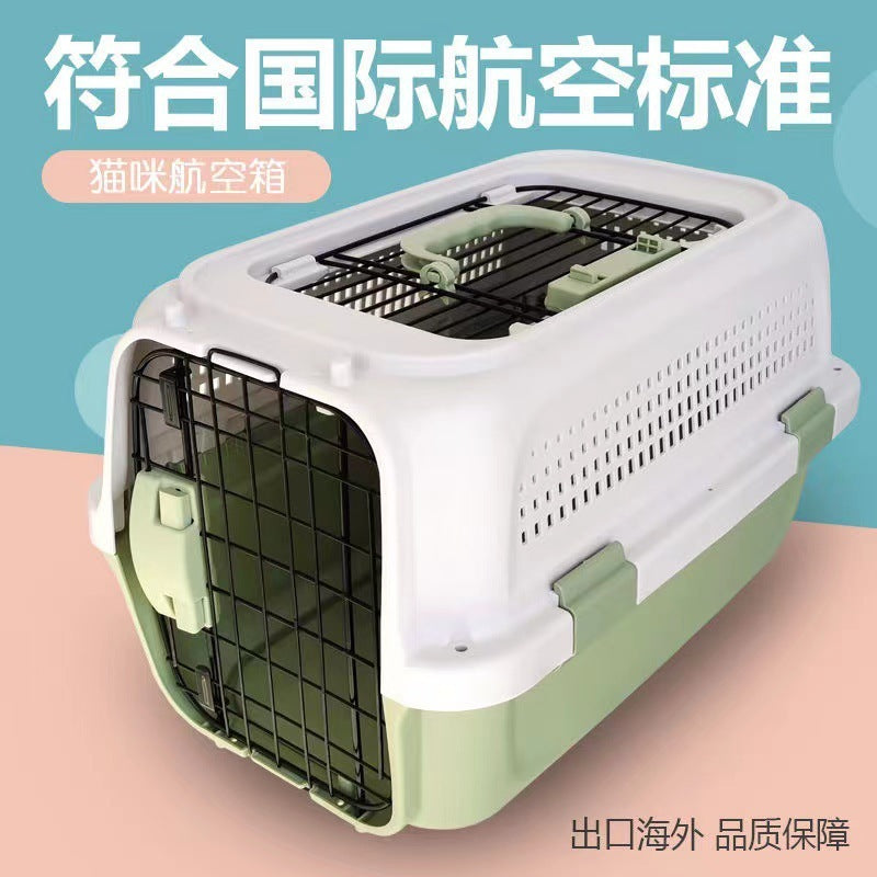Pet Cat Travel Suitcase Air Ventilated Rolling Carrier Outdoor Bag
