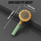 Pet Pumpkin Self Cleaning Slicker Brush Dog Cat Grooming Tool