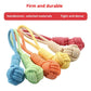 Cotton Rope Dog Chew Toy Tug Pull Grinding Teeth Cleaner Toy