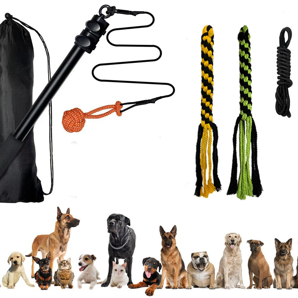 Telescopic Cat Teaser Wand Funny Dog Stick Interactive Training Rod