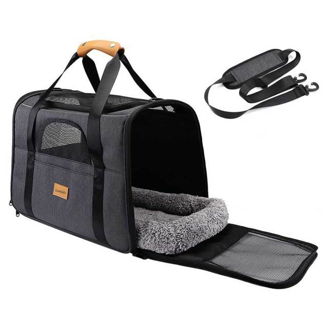 Foldable Soft Pet Carrier Bag Portable Cat Dog Travel Tote