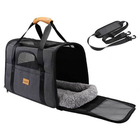 Foldable Soft Pet Carrier Bag Portable Cat Dog Travel Tote