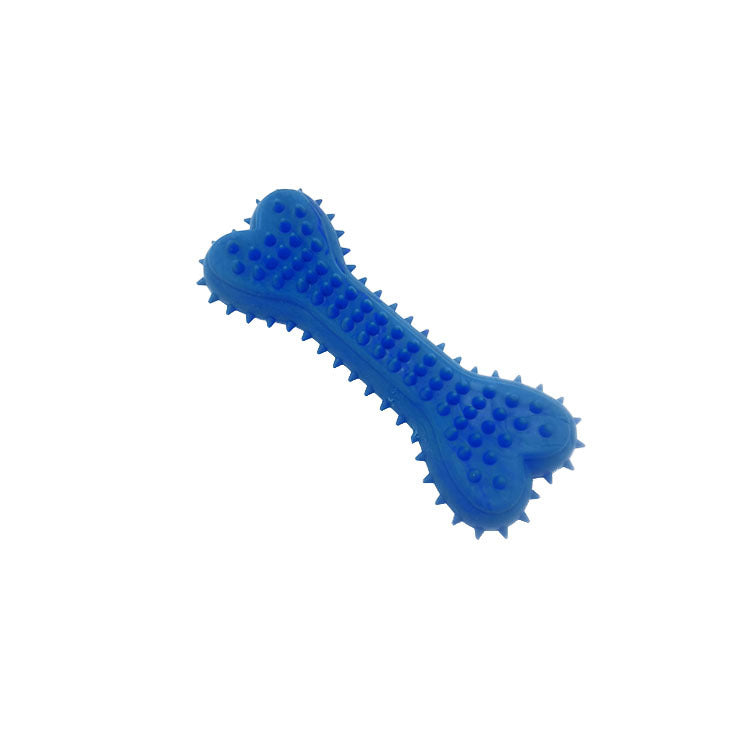 Dog Chew Toy Bone Dental Cleaning Soft Rubber Pet Toy