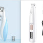 LED Waterproof Dog Paw Trimmer Pet Grooming Clipper Widen Blade