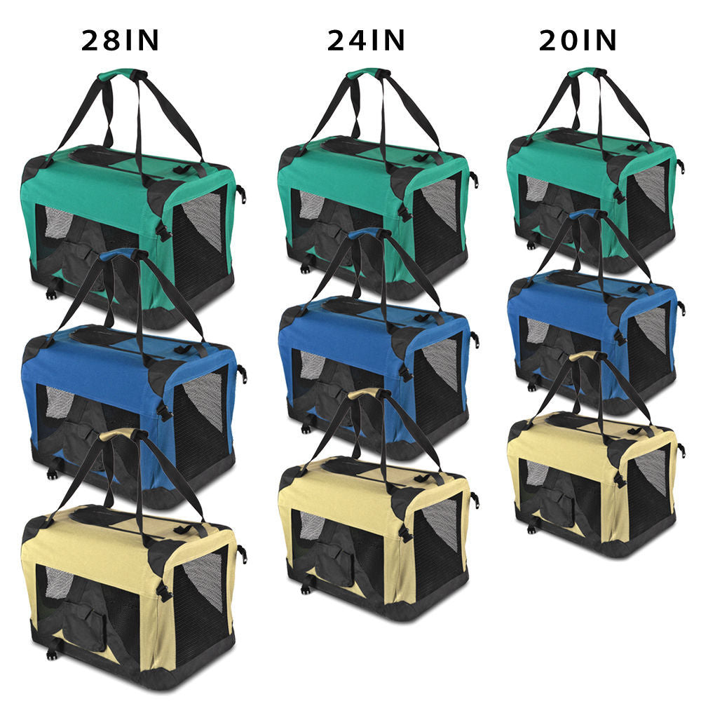 Foldable Outdoor Dog Cage Backpack Portable Pet Travel Carrier Bag