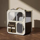 Rolling Pet Carrier Telescopic Handle Portable Travel Dog Cat Bag