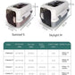 Pet Cat Travel Suitcase Air Ventilated Rolling Carrier Outdoor Bag