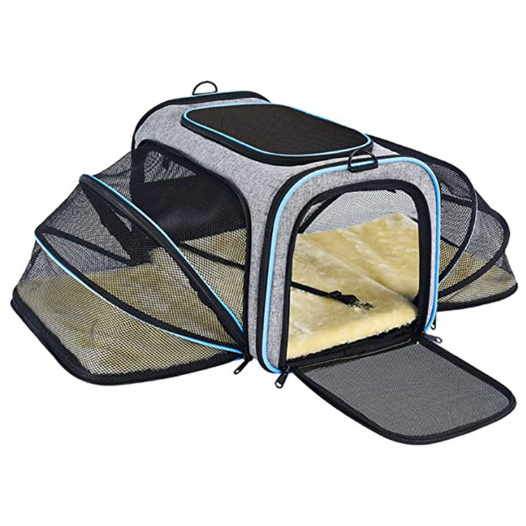 Airline Approved Expandable Foldable Pet Carrier Cat Dog Travel Bag