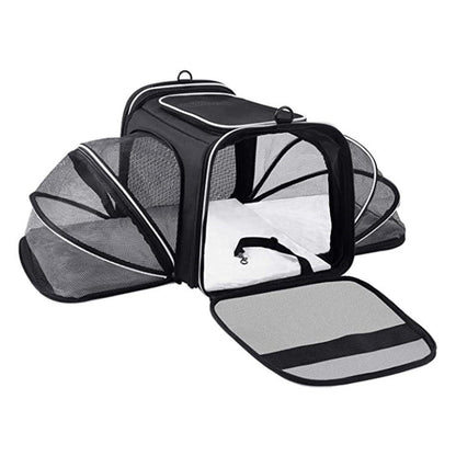 Airline Approved Expandable Foldable Pet Carrier Cat Dog Travel Bag