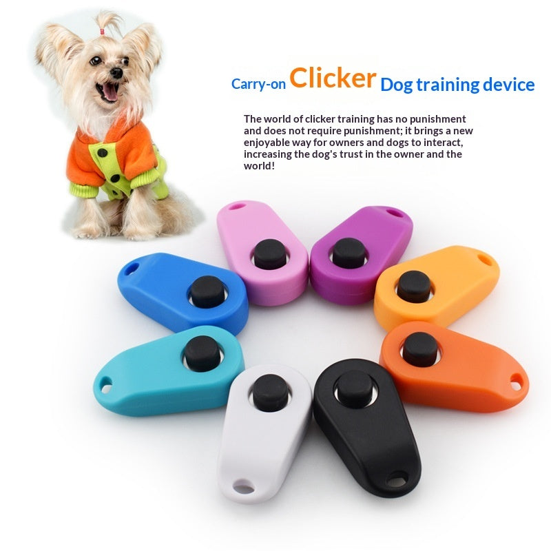 Dog Training Clicker Hand Activated Pet Behavior Training Tool Device