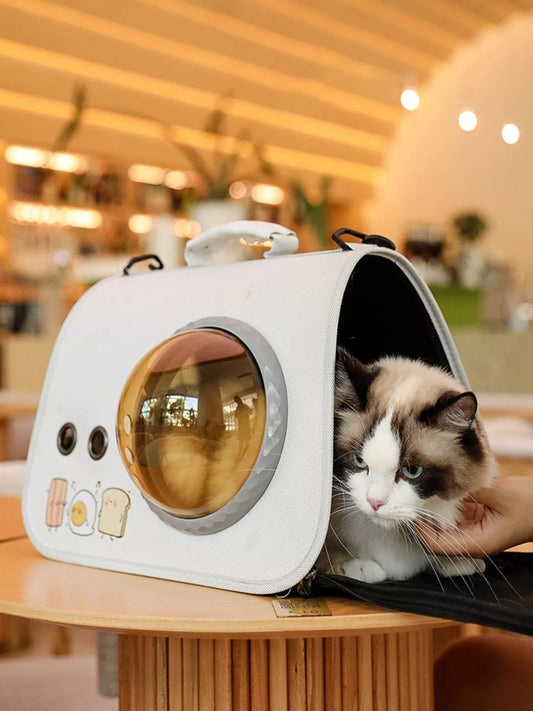 Bubble Window Pet Carrier Backpack Portable Cat Dog Travel Bag