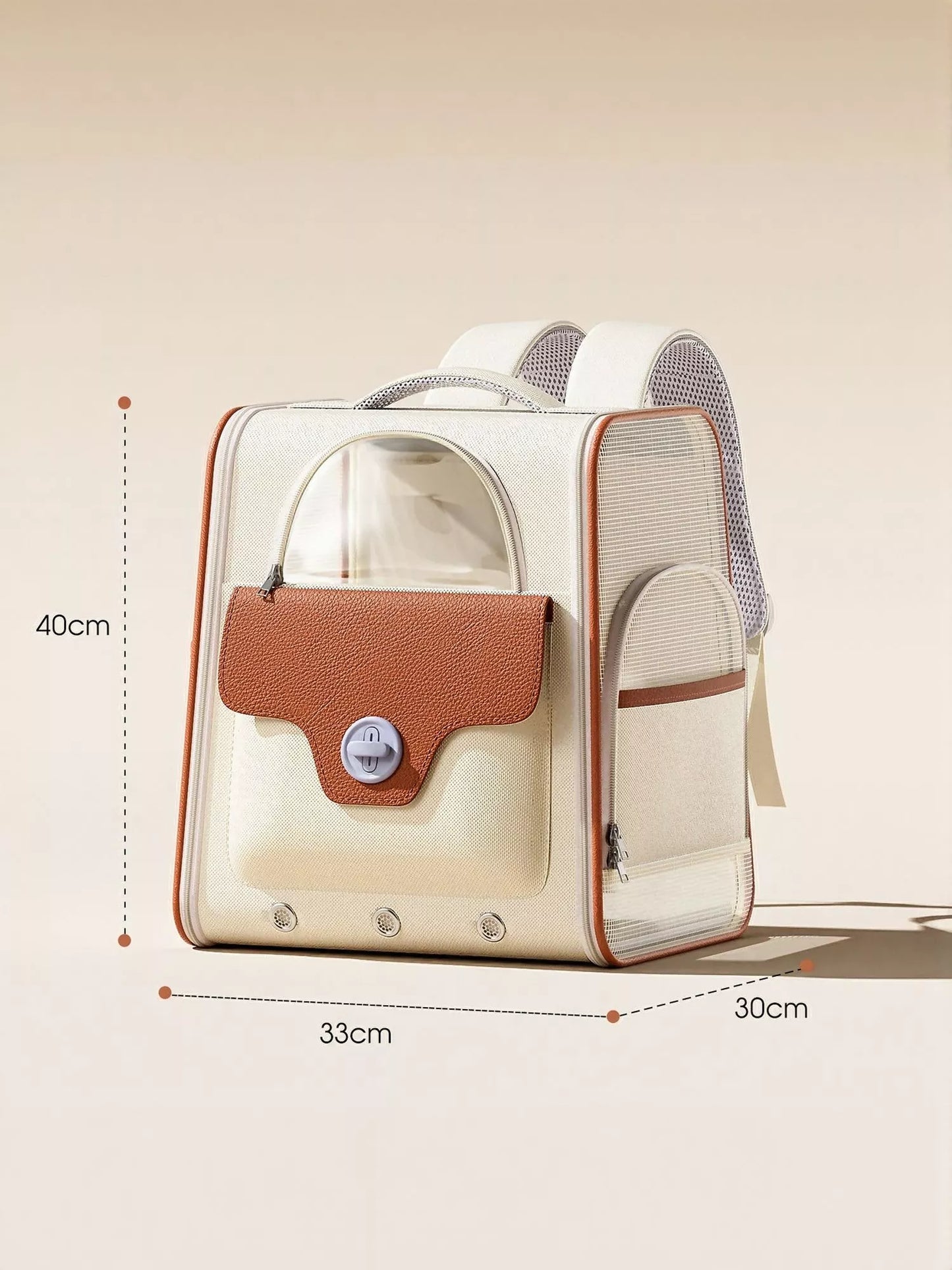 Portable Breathable Pet Carrier Backpack Dog Cat Travel Outdoor Bag