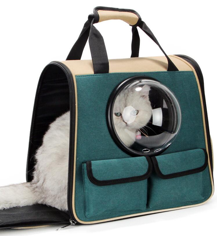 Space Pet Backpack Carrier Dog Cat Travel Breathable Portable Cage Bag