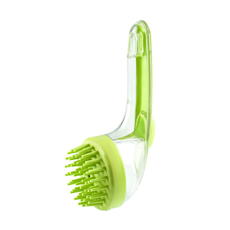 Long Handle Pet Bath Brush Dog Cat Grooming Shower Cleaning Tool