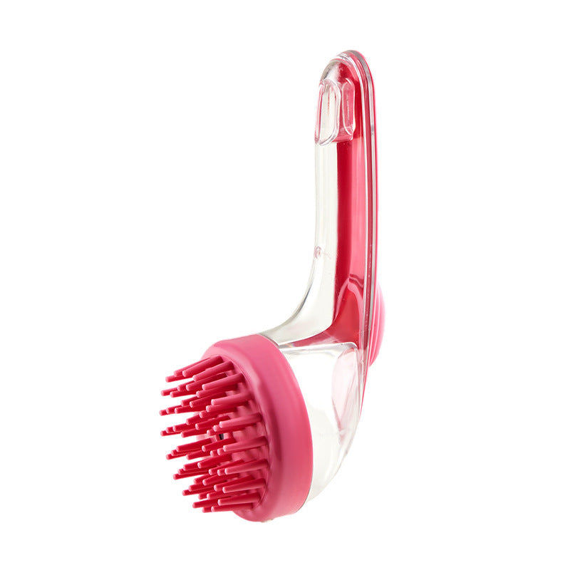 Long Handle Pet Bath Brush Dog Cat Grooming Shower Cleaning Tool