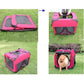 Foldable Outdoor Dog Cage Backpack Portable Pet Travel Carrier Bag