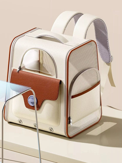 Portable Breathable Pet Carrier Backpack Dog Cat Travel Outdoor Bag
