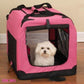 Foldable Outdoor Dog Cage Backpack Portable Pet Travel Carrier Bag