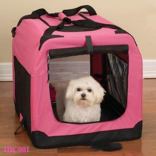 Foldable Outdoor Dog Cage Backpack Portable Pet Travel Carrier Bag