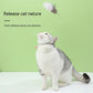 Head-Mounted Cat Teaser Interactive Pet Toy Feather Wand Fun