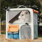 Rolling Pet Carrier Telescopic Handle Portable Travel Dog Cat Bag