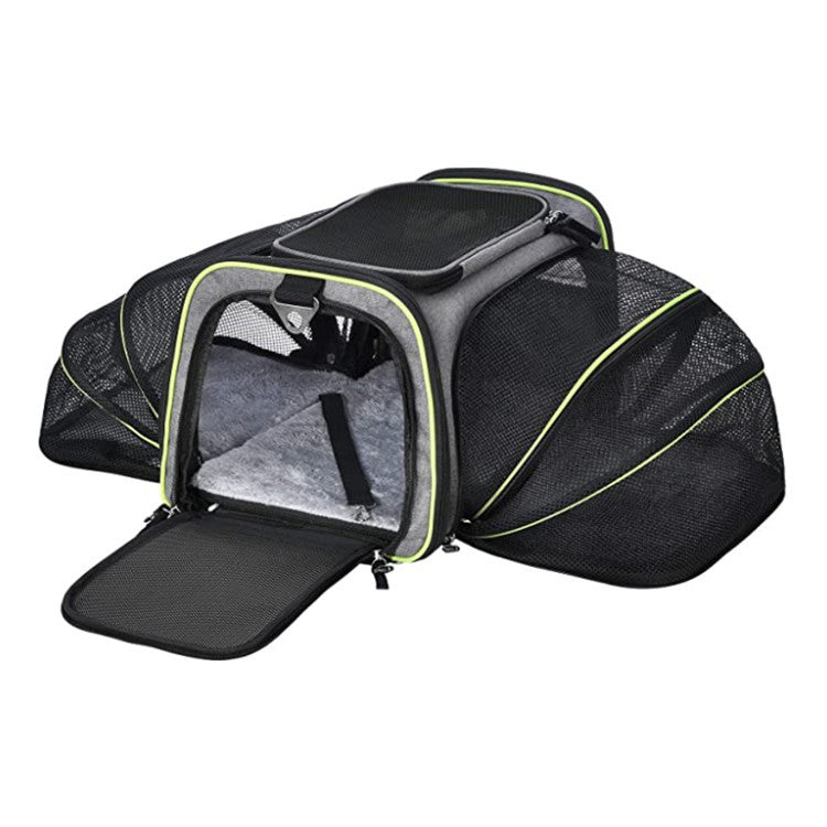Airline Approved Expandable Foldable Pet Carrier Cat Dog Travel Bag