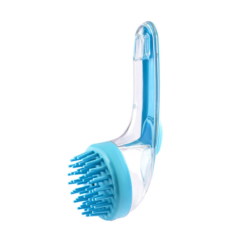 Long Handle Pet Bath Brush Dog Cat Grooming Shower Cleaning Tool