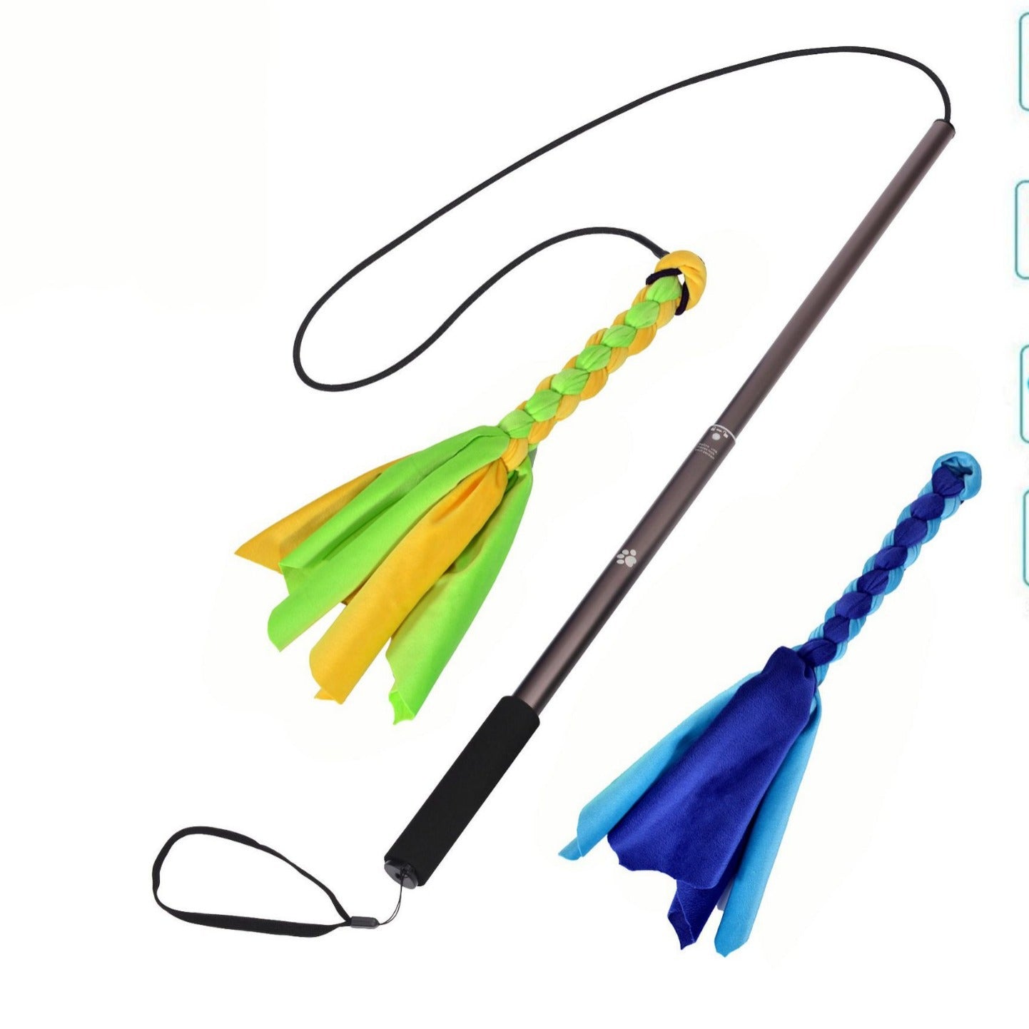 Telescopic Cat Teaser Wand Funny Dog Stick Interactive Training Rod