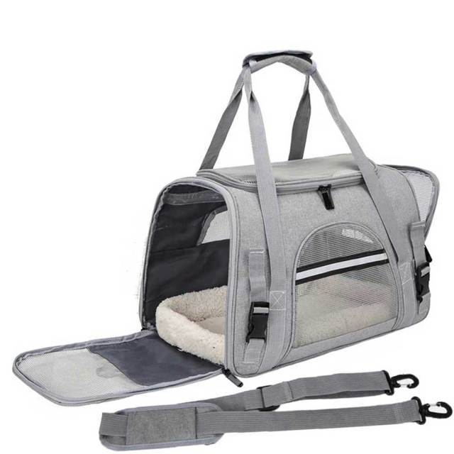 Foldable Soft Pet Carrier Bag Portable Cat Dog Travel Tote