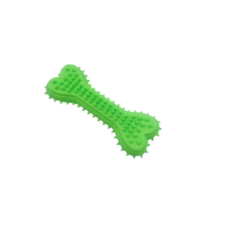 Dog Chew Toy Bone Dental Cleaning Soft Rubber Pet Toy