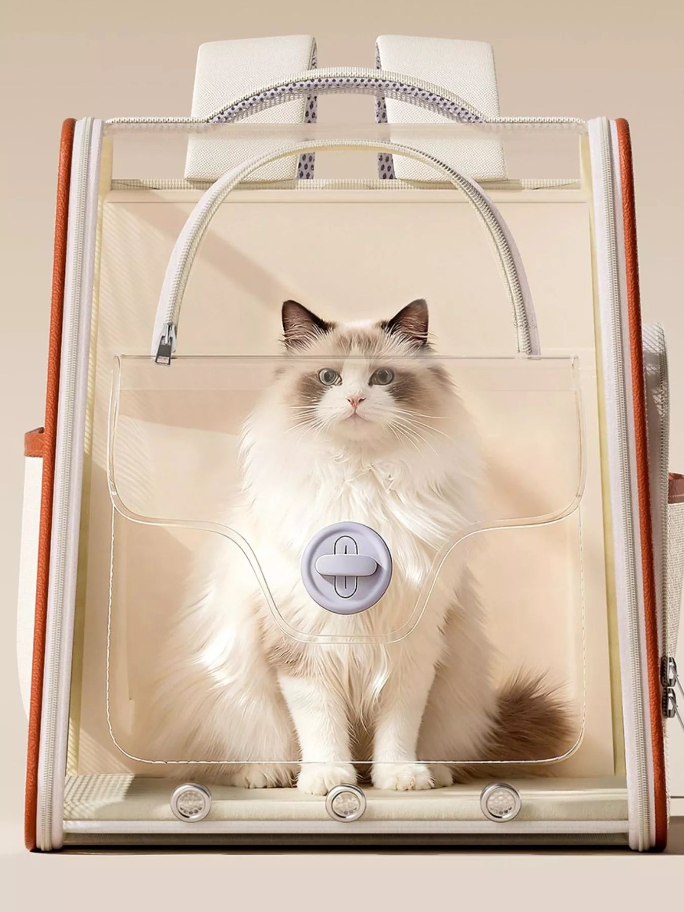 Portable Breathable Pet Carrier Backpack Dog Cat Travel Outdoor Bag