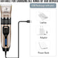 Cordless Pet Grooming Clippers Kit Quiet Rechargeable Dog Cat Trimmer