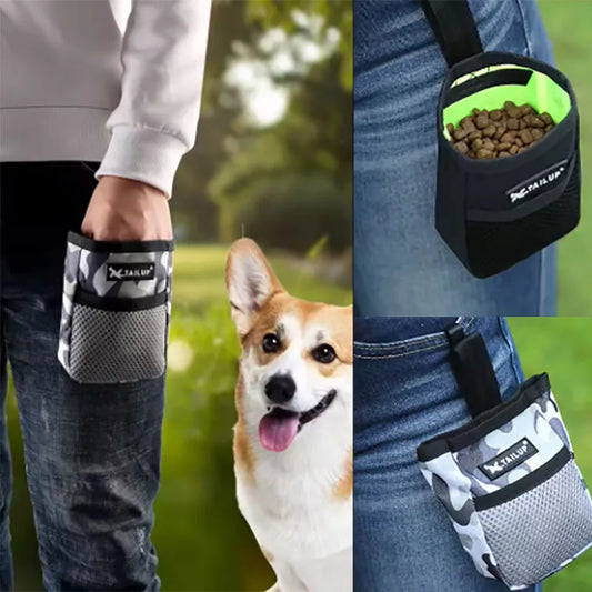 Dog Training Treat Pouch Waist Bag Puppy Snack Reward Holder