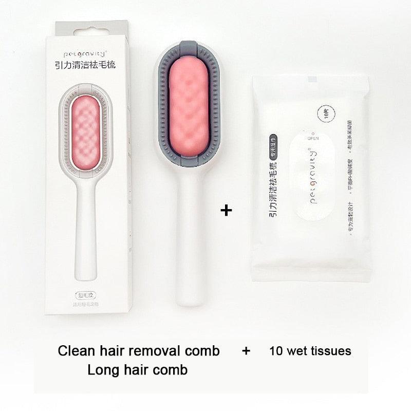 Cat Hair Remover Grooming Comb Pet Brush Loose Fur Cleaning Tool