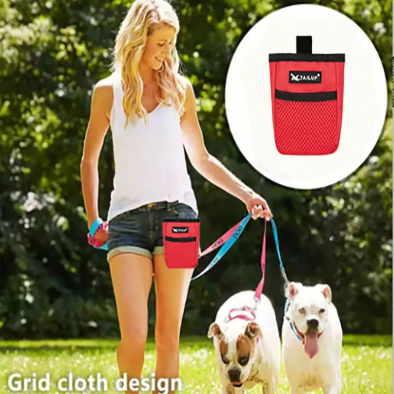Dog Training Treat Pouch Waist Bag Puppy Snack Reward Holder