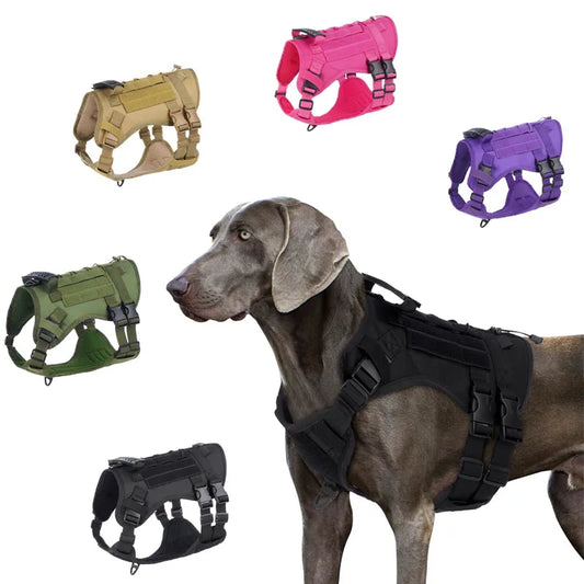 Tactical Dog Harness Chest Strap Anti Slip Heavy Duty Pet Vest