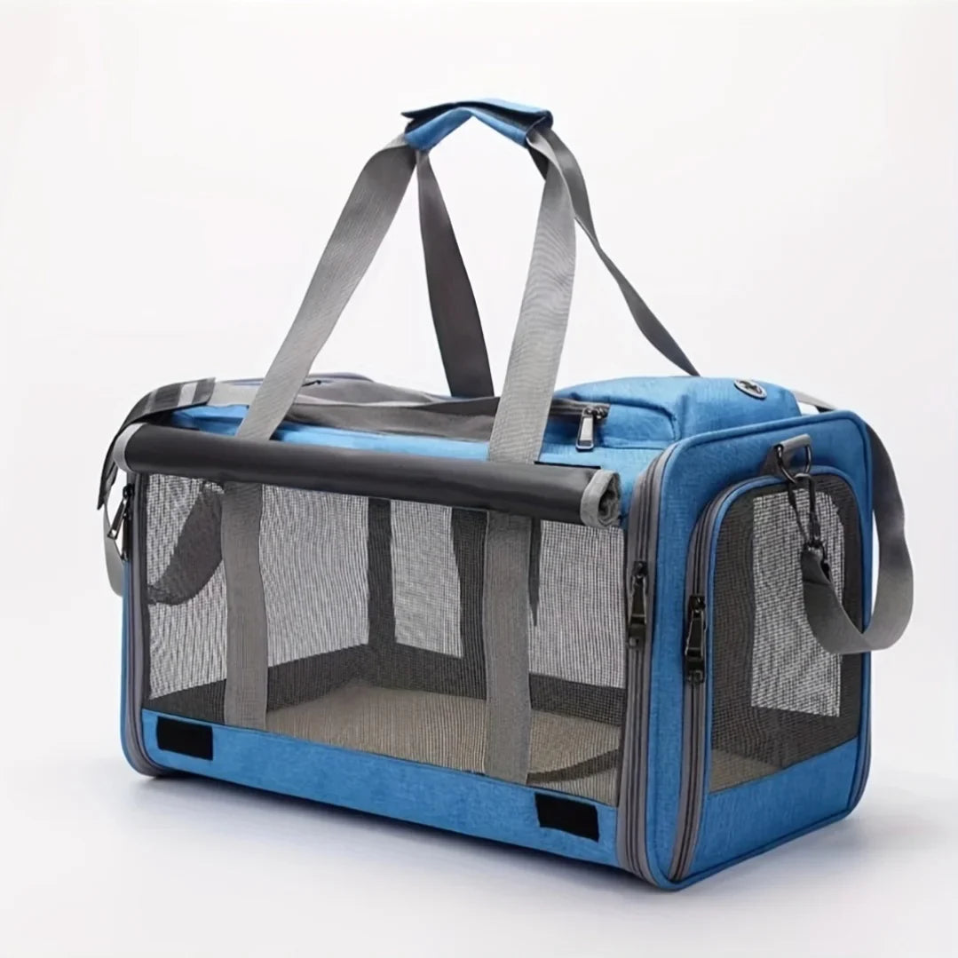 Soft Sided Pet Carrier for Large Medium Cats and Puppies Travel Bag