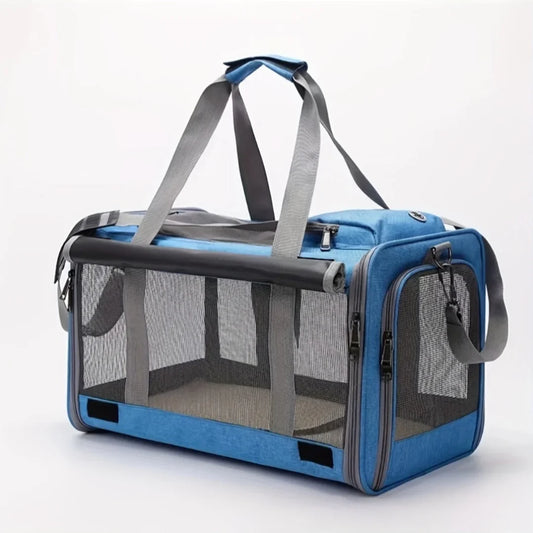 Soft Sided Pet Carrier for Large Medium Cats and Puppies Travel Bag