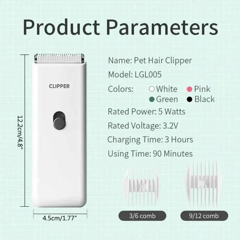 Electric Dog Hair Clipper Pet Grooming Trimmer Kit for Home Use